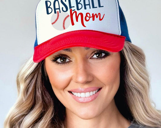 Baseball Mom Trucker Hat