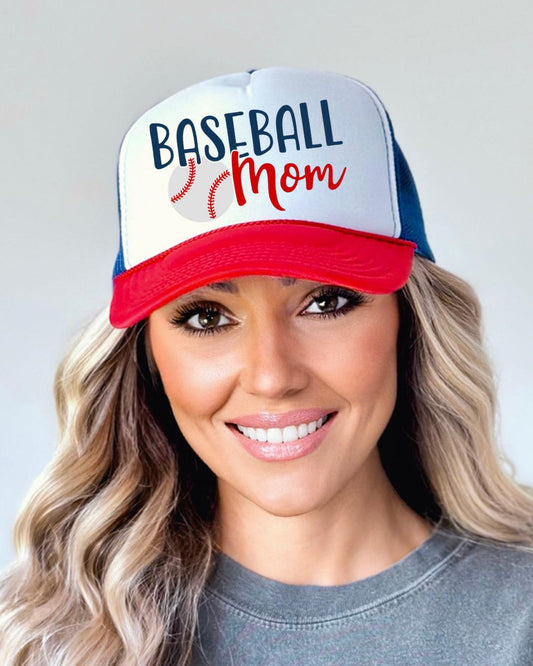 Baseball Mom Trucker Hat